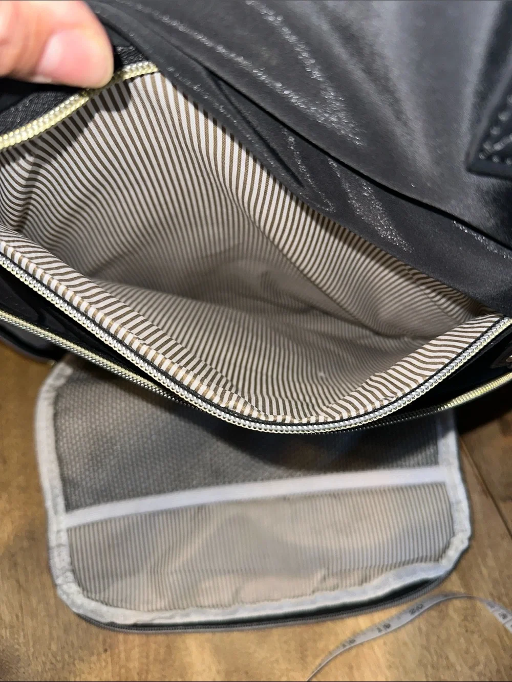 Black Nylon Tote Backpack